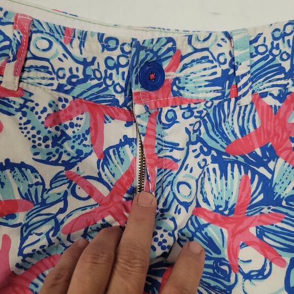 Lilly Pulitzer She She Shells Starfish Callahan Shorts Size 4 Casual NICE - Picture 7 of 7